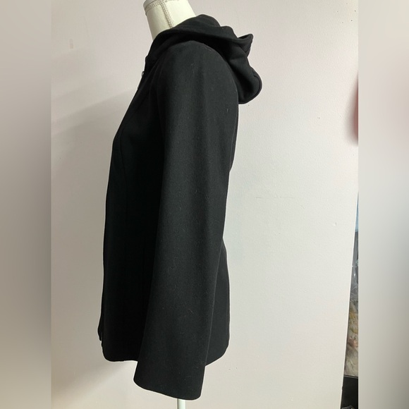 London Fog Women’s Tapered Wool Blend Jacket/Coat, Size XXS, Black - Picture 2 of 6